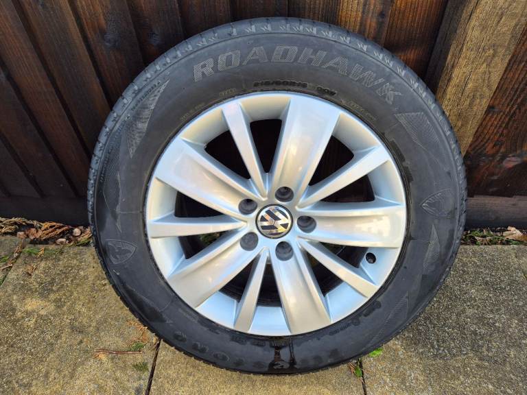 VW SHARAN 16" ALLOY WHEEL TYRE 215 60 R16 99V 7N0601025A 