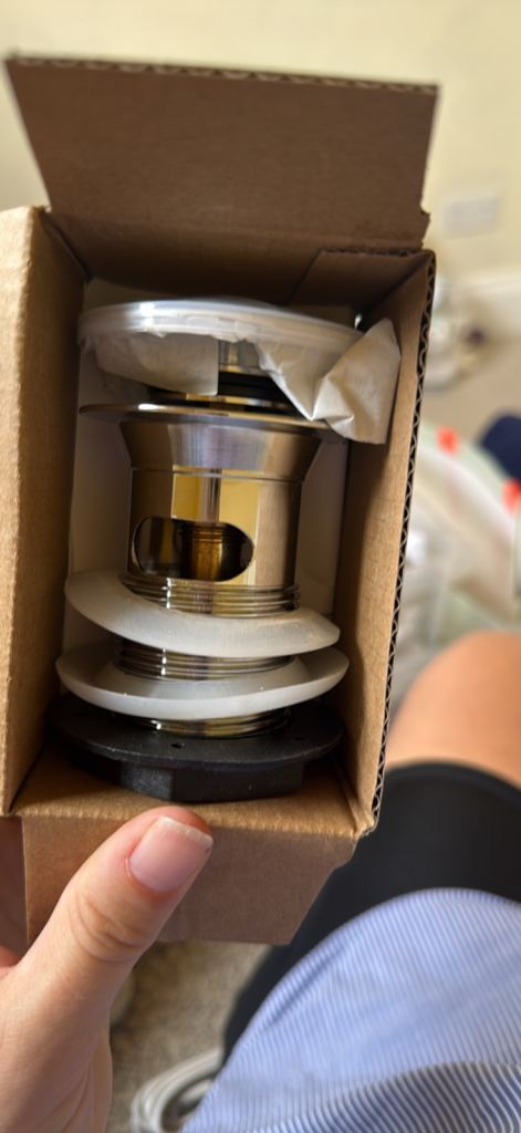 New Click-Clack Basin Waste - Unused in Box