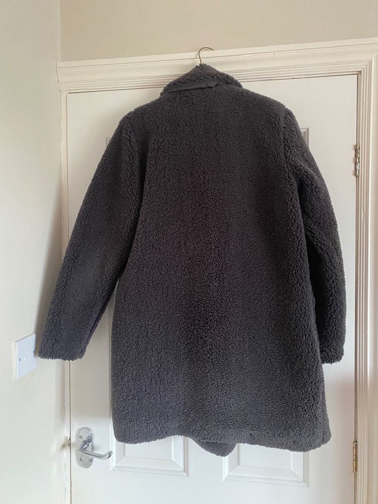 New Look Ladies Teddy Bear Coat Size 10