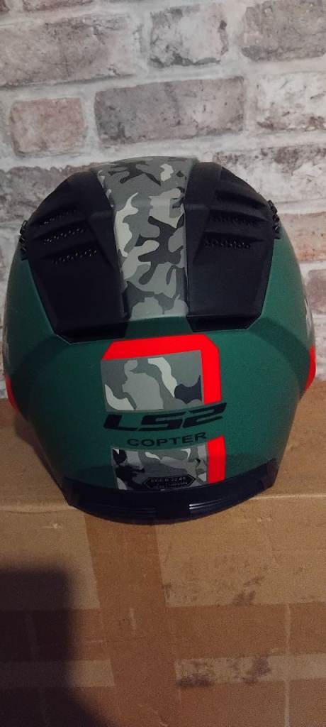 MOTORBIKE HELMET LS2 COPTOR UK SIZE LARGE