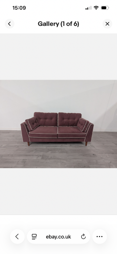 Brand new velvet sofa £400 total bargain 