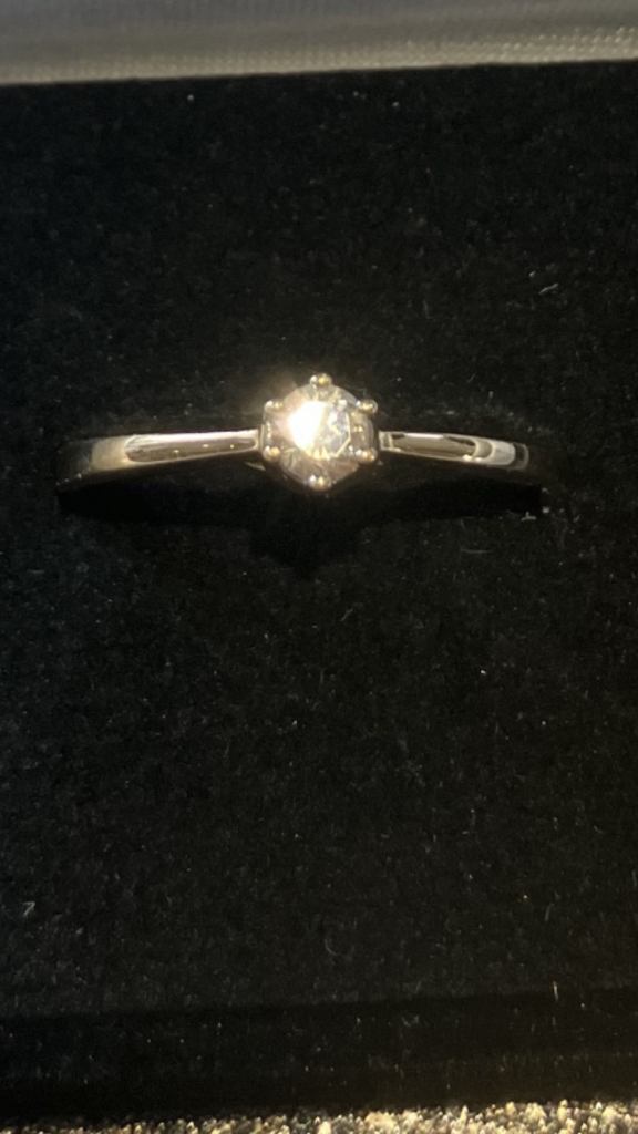 9ct Gold 0.15carat Diamond Solitaire Ring