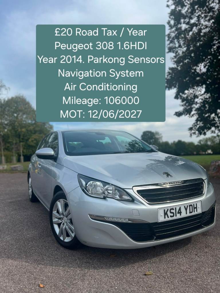 Peugeot, 308, Hatchback, 2014, Manual, 1560 (cc), 5 doors
