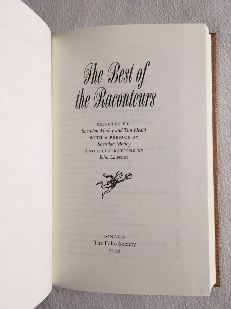 Folio Society The Best of the Raconteurs 2000 1st 1st HB in Slipcase