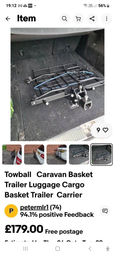 FURTHER REDUCED Cargo Rack Suitable for Car/Campervan/Motorhome.