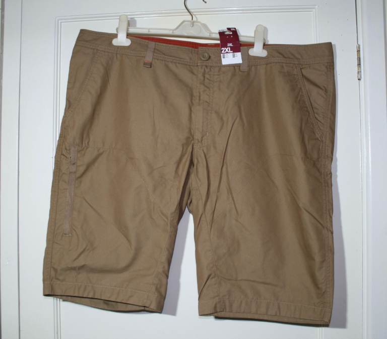 Brand New Men's Shorts - Beige, Size 2 XL/44" waist.