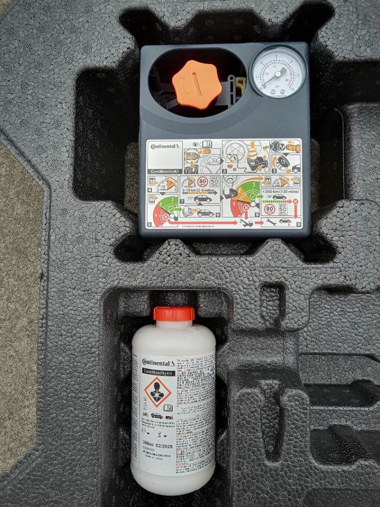 Tyre sealant and compressor