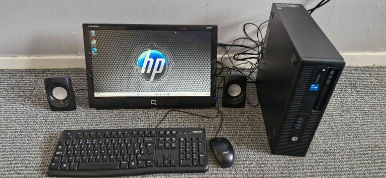 Full Setup Multimedia Pc With Monitor 