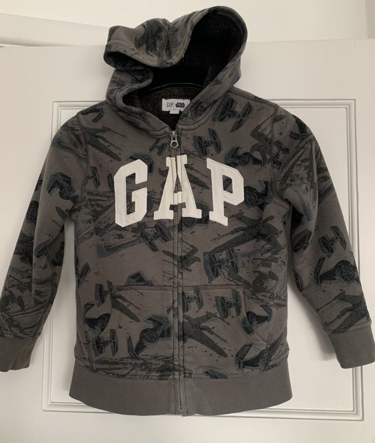 Boys Star Wars Zip Up Hoodie Top Age 6