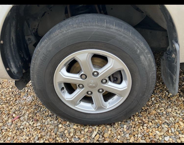 2006-2022 MITSUBISHI L200 SHOGUN BARBARIAN WARRIOR 4X SET OF ALLOYS WHEELS 205R 16C CONTINENTAL 