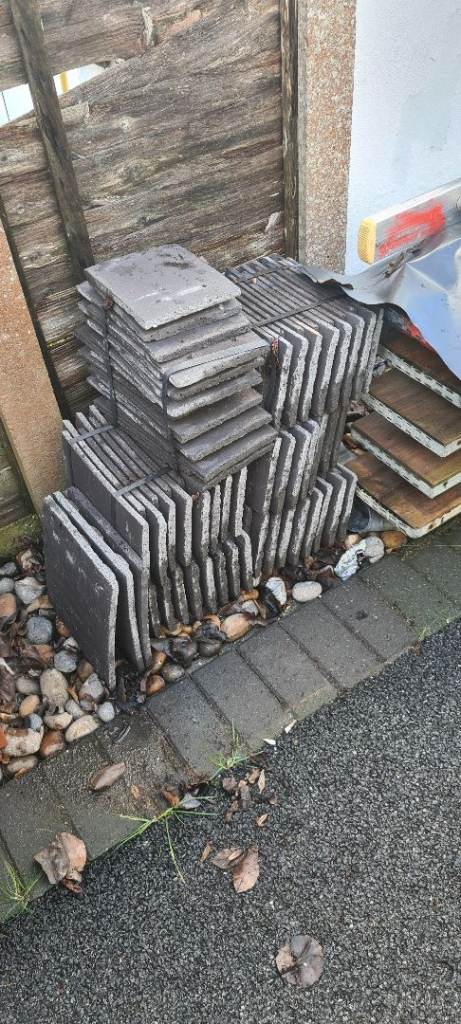 Slate Grey concrete plain tiles