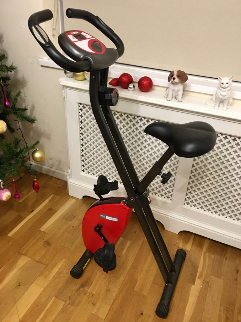 Pro fitness folding exercise bike