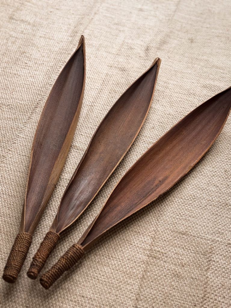 Natural Banana Leaf Wall Lights SET OF 3