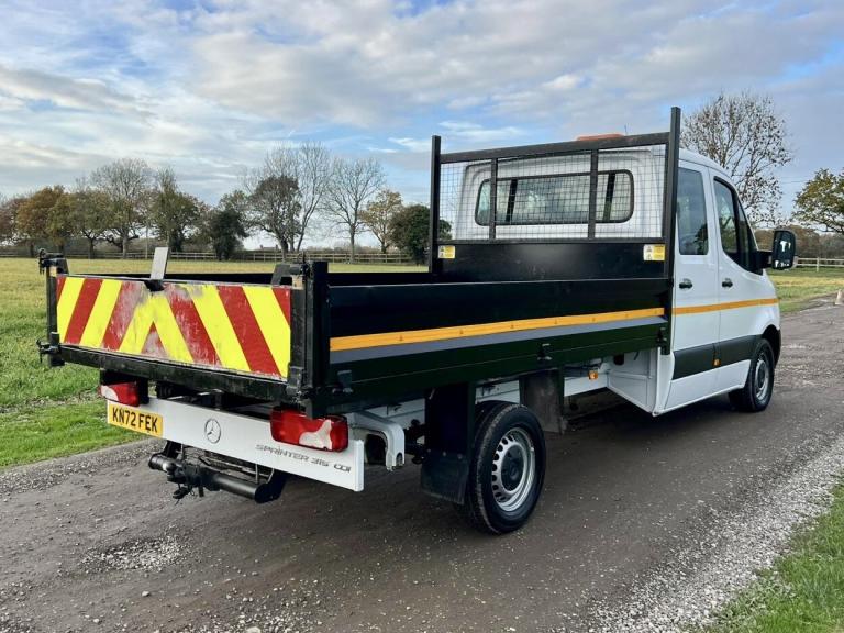 MERCEDES-BENZ SPRINTER 2.1 315 CDI L3 DOUBLE CAB CREW CAB TIPPER White Manual D