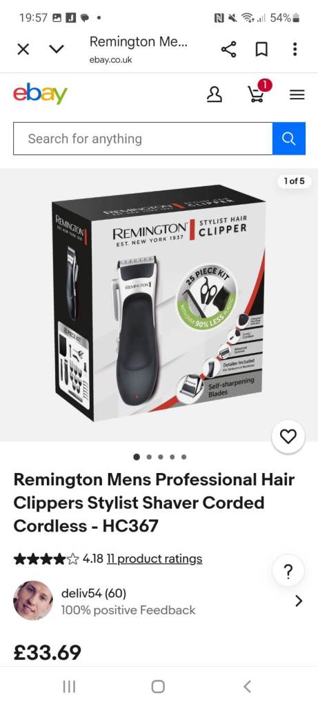 Brand new mens clippers 
