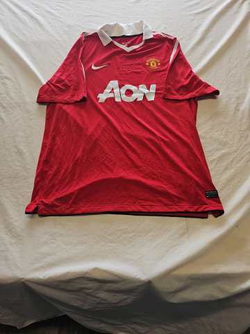 Vintage Nike Manchester United 2010-11 Home Shirt Aon XXL U839