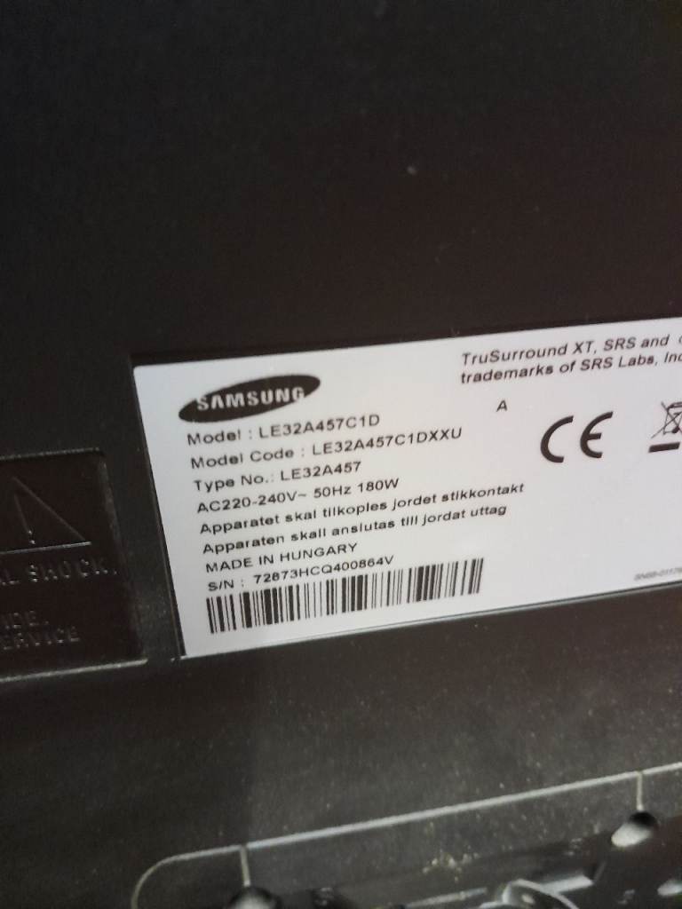 Samsung 32 inch tv. Not smart