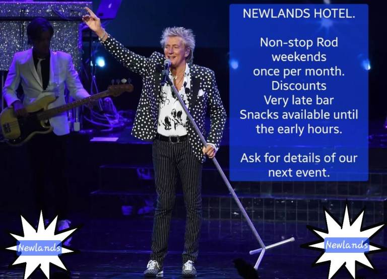 Rod Stewart weekends in Blackpool.