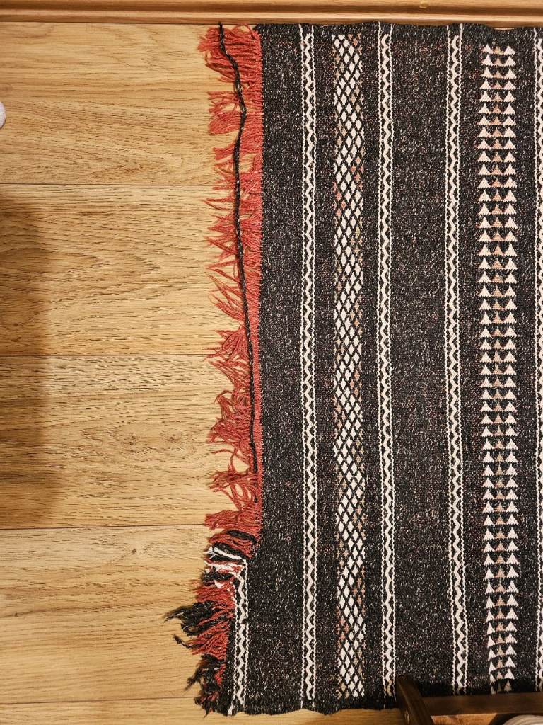 Authentic Moroccan Flatweave (Runner) Rug Wool/Cotton Blend
