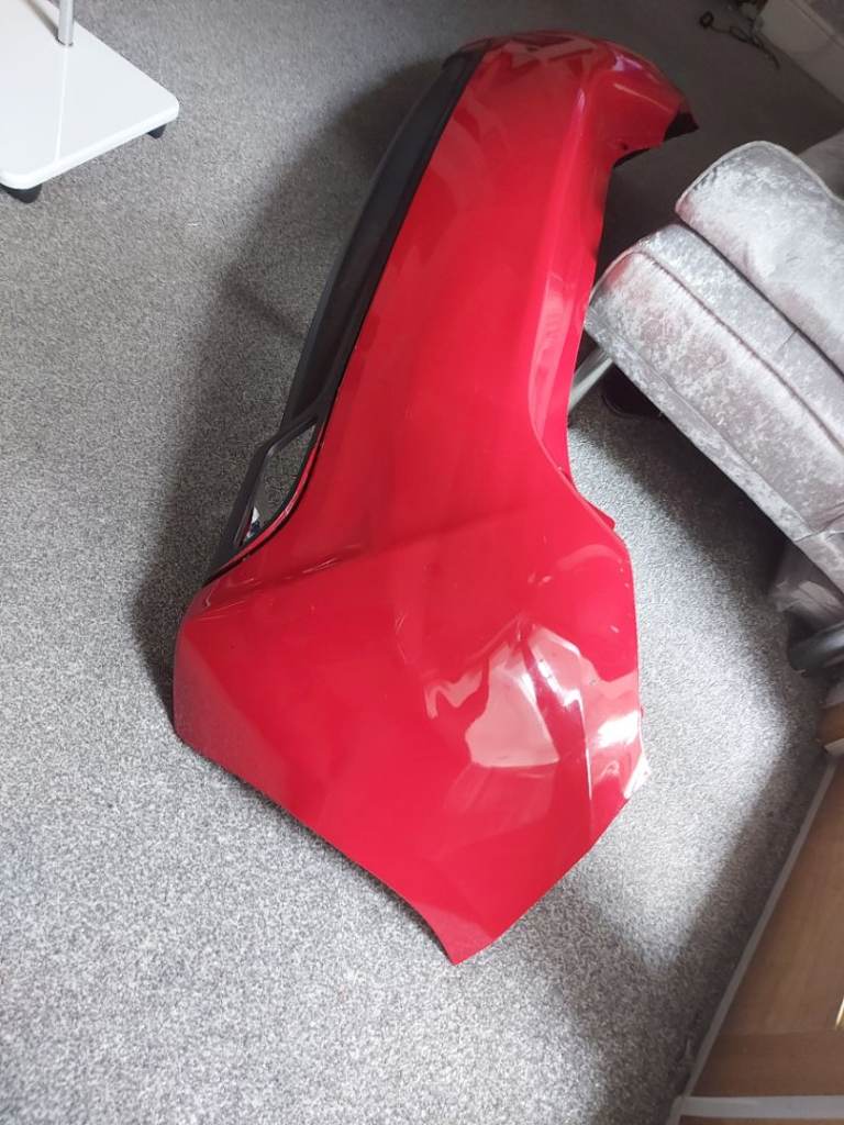 Toyota Yaris 2011-2019 rear bumper, Red Mk3 Yaris