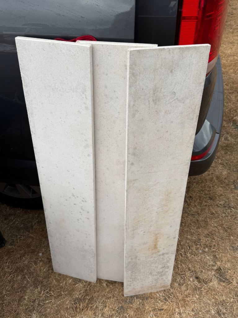 Stone Fireplace Surround Pieces - Fair Condition