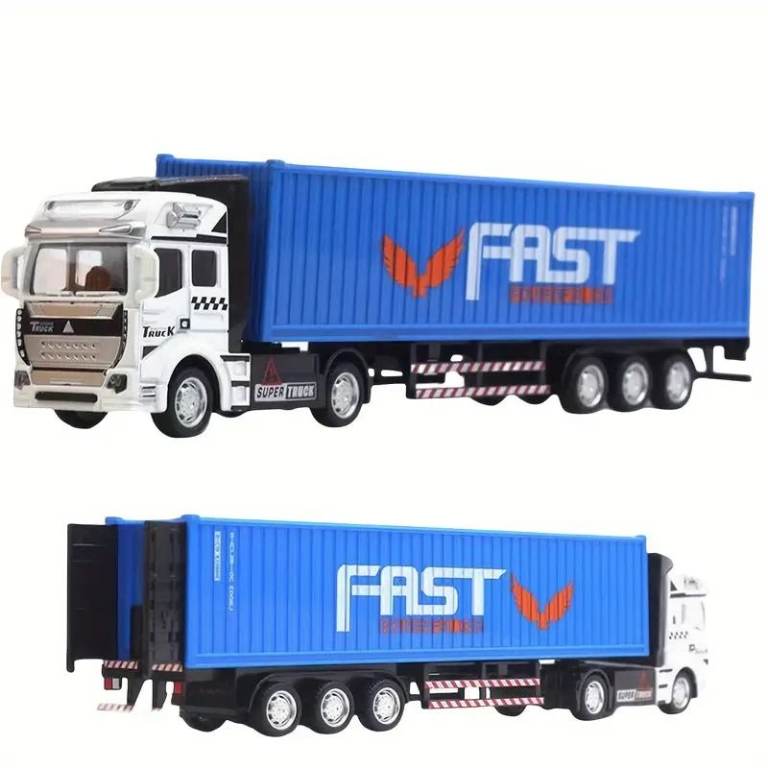 quality detailed 1/48scale 12.6 inch long 10 wheeled articulated trucks in 4 colours  new in box