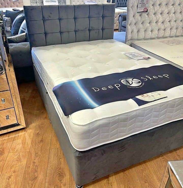 Christmas Comfort 🎄: Divan Double Bed & Mattress | Quick Delivery Before Christmas! **