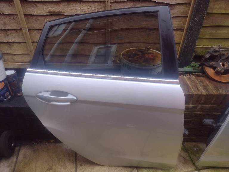 5 Door Ford Fiesta Mk7 Rear Driver Side Door - Moondust Silver 