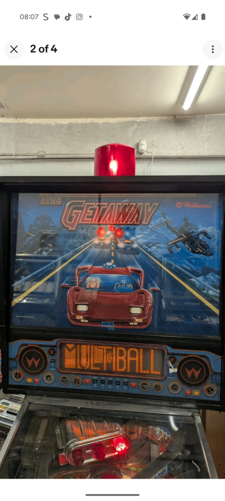 Williams getaway high-speed ll pinball machine