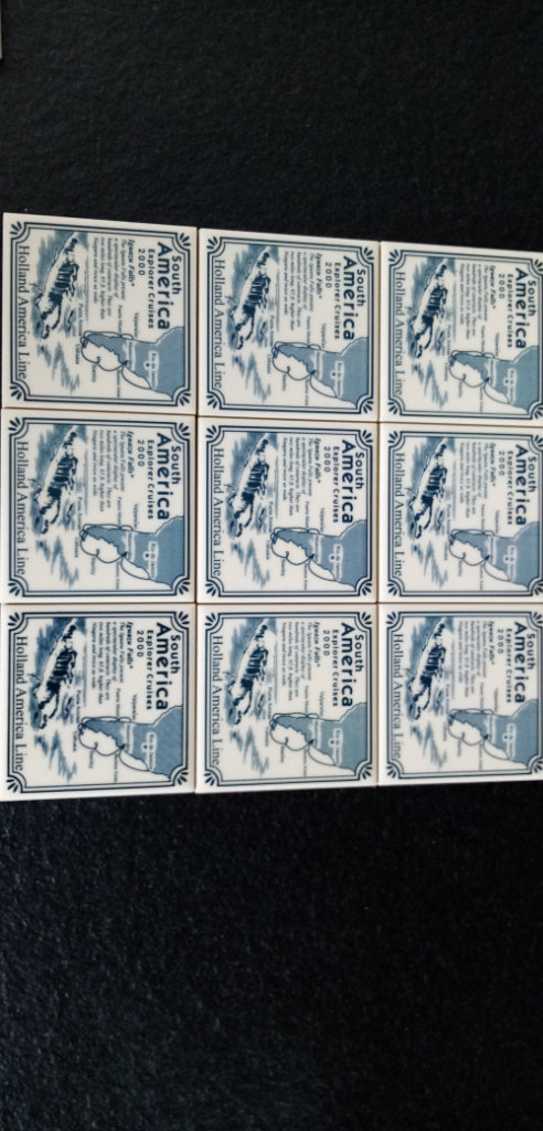 Delft Blue ceramic Dutch coasters.