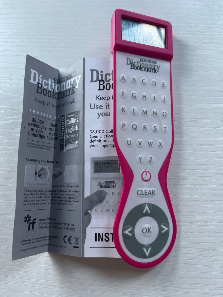 Electronic Bookmark Dictionary
