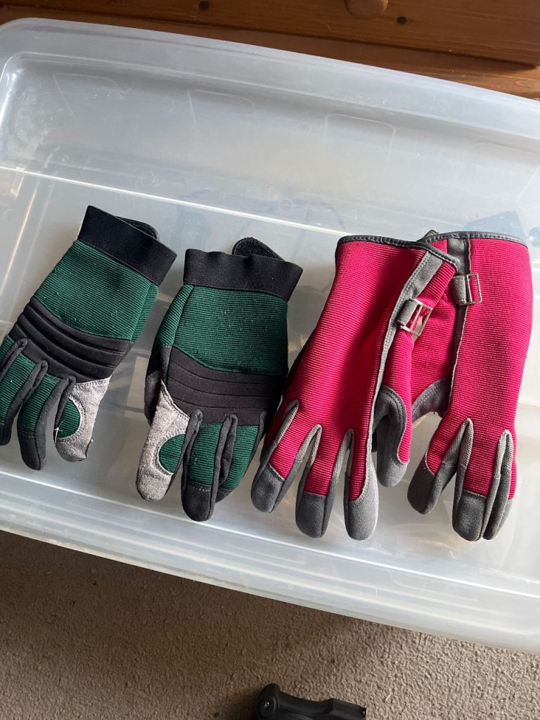 Two pairs of gardening gloves