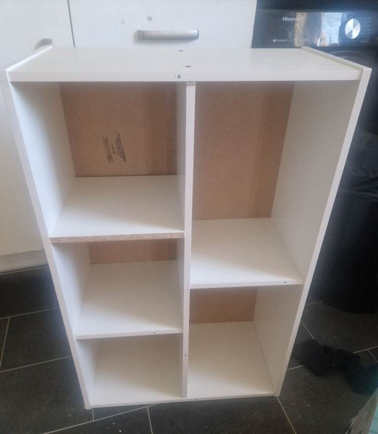 White Wooden Storage Unit - Good Condition
