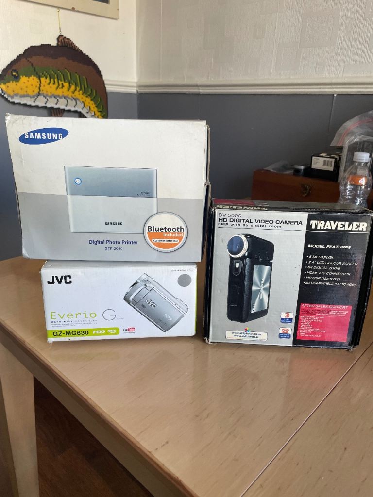 Camcorders and digital printer