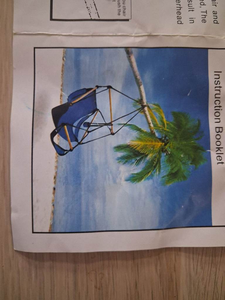 Air Chair Portable Hanging Chair with Wooden Poles - Blue