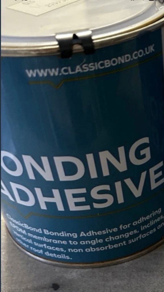 1L Contact Bonding Adhesive  EPDM  rubber membrane roofing material  Not required  Un opened 