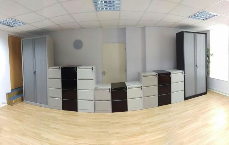 3 Drawer Lockable Filing Cabinet Coffee+Cream (various colours and makes available) - 2OOF-ST-1263