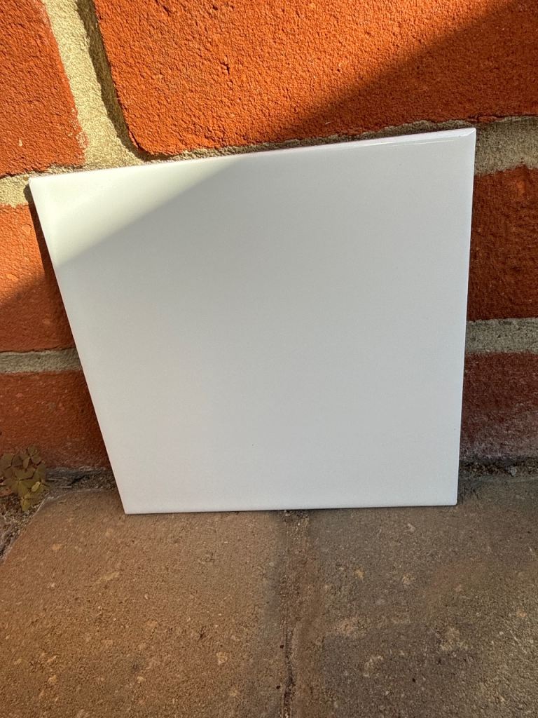 New White Ceramic Wall Tiles – Perfect for Bathroom or Kitchen