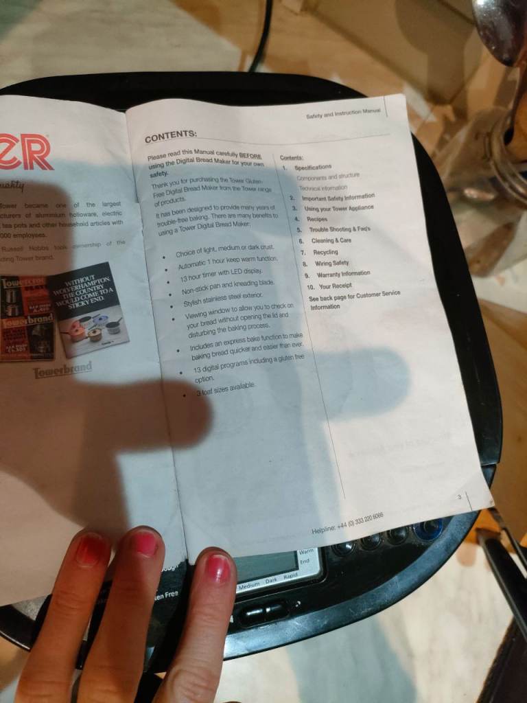 Tower bread maker 