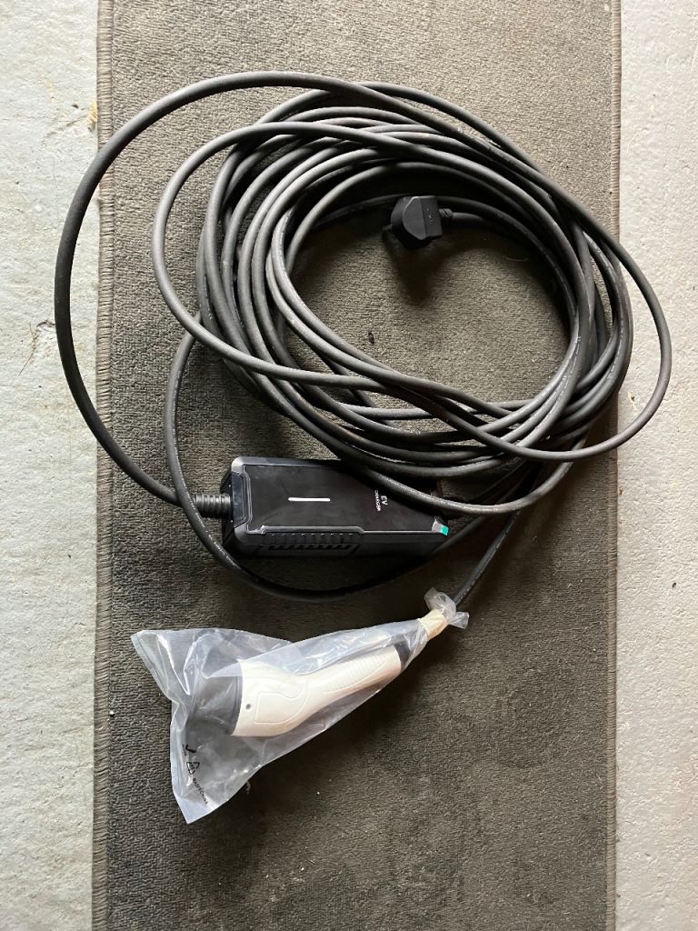 3 Pin Electric Vehicle Charging Cable. 15 Metres