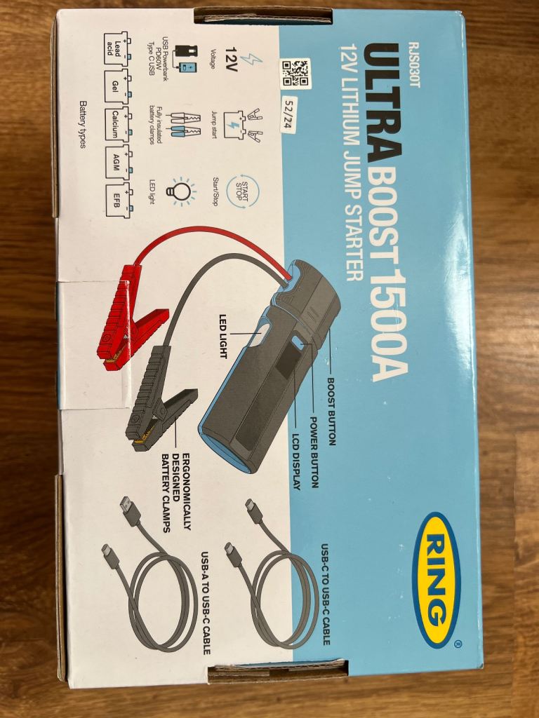 RING Ultraboost 1500Ah Car Battery Jump Starter Brand New unopened and unused
