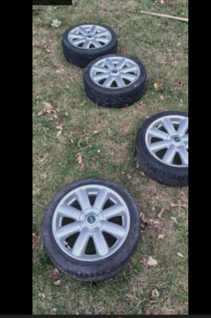 205 x 45 x 17 inch Alloys with tyres