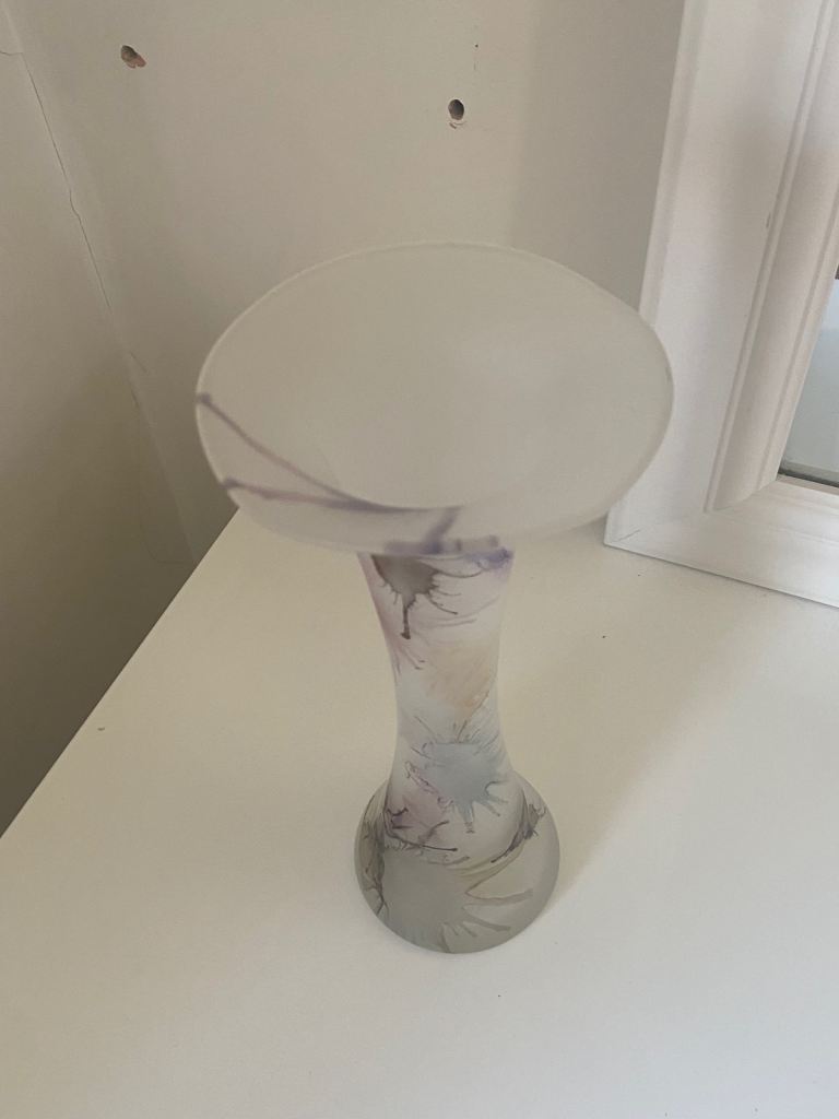 Romanian glass vase