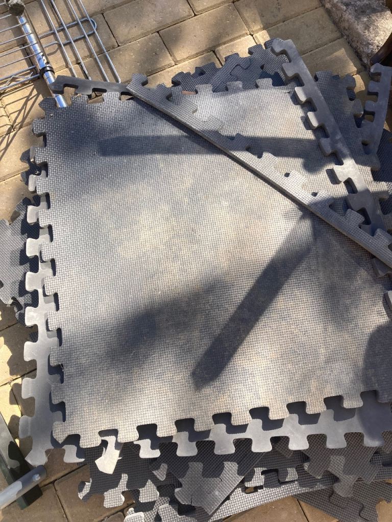 12 60cmx60cm  EVA interlocking foam gym flooring
