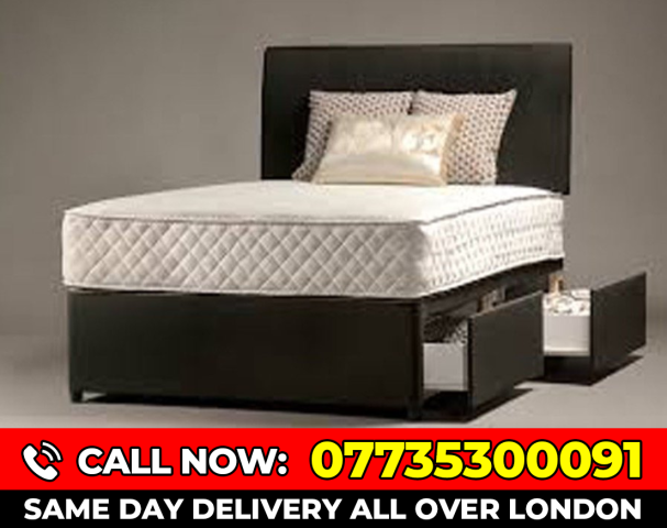 FREE Double Bed with Base and Headboard – Good Condition, £82.00
