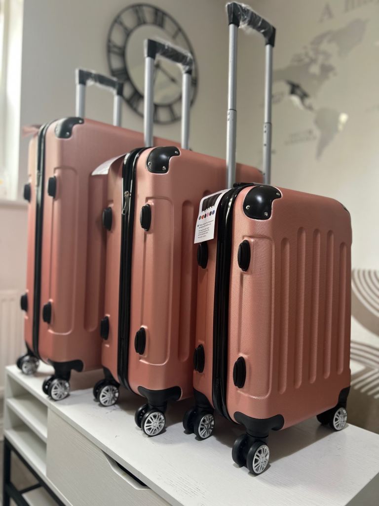 Suitcase luggage set of 3 - Rise gold