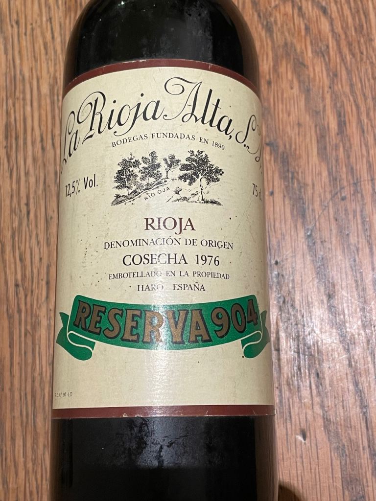 image for La Rioja Alta 904 Gran Reserva 1976