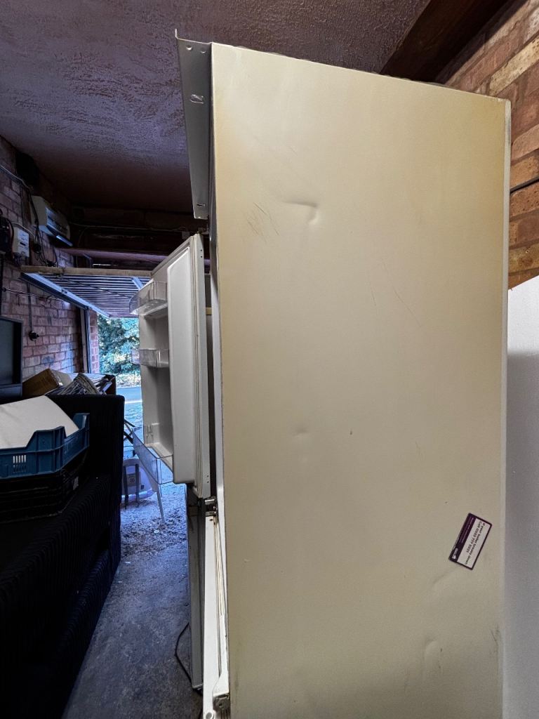 White Freestanding Fridge Freezer - Fair Condition, Good Working Order