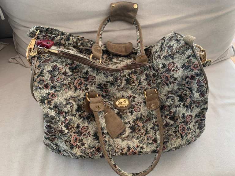Weekender Overnight Travel Sports Bag in Tapestry Fabric