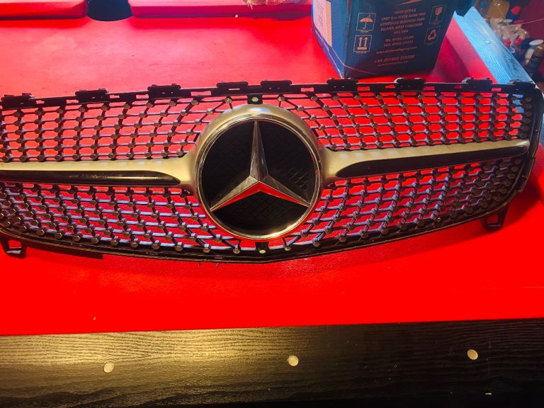Mercedes a class front grill and mirror covers